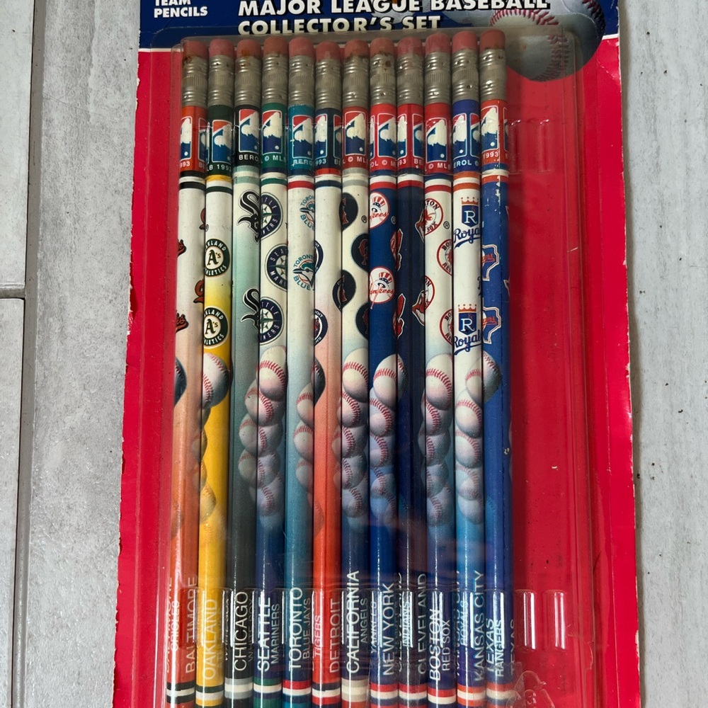 MLB Collector's Set Pencils - Multicolor